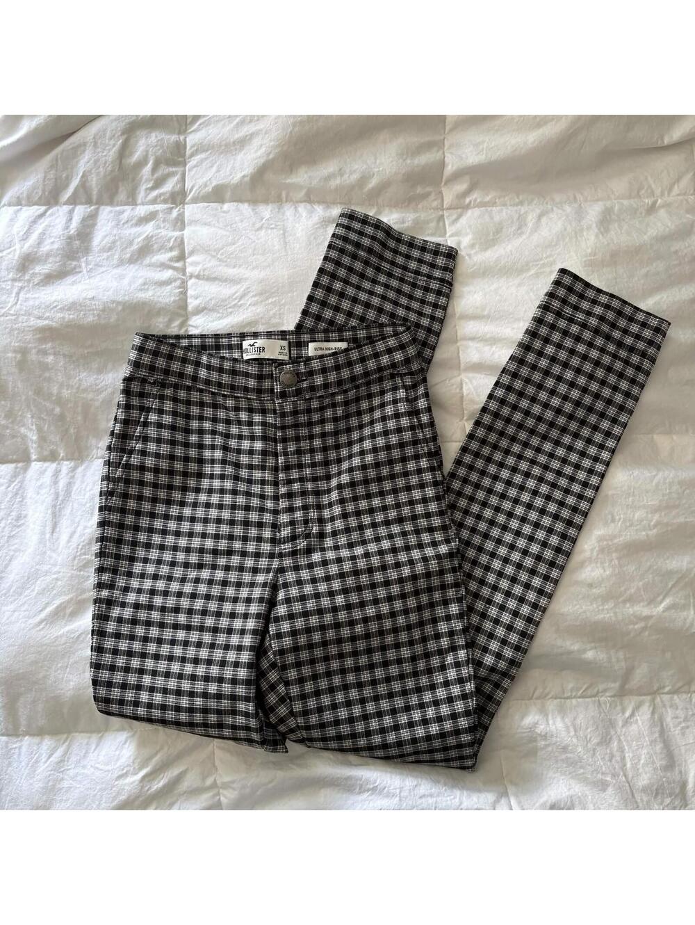 hollister plaid pants